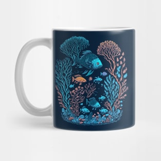 Underwater scenery - Coral Reef Graphic Design Mug